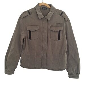 Monari demi‎ gray jacket size 40 (M)